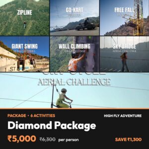 Diamond Package – High Fly Adventure, Suwakholi near Mussoorie