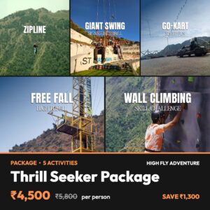 Thrill Seeker Package – High Fly Adventure, Suwakholi near Mussoorie